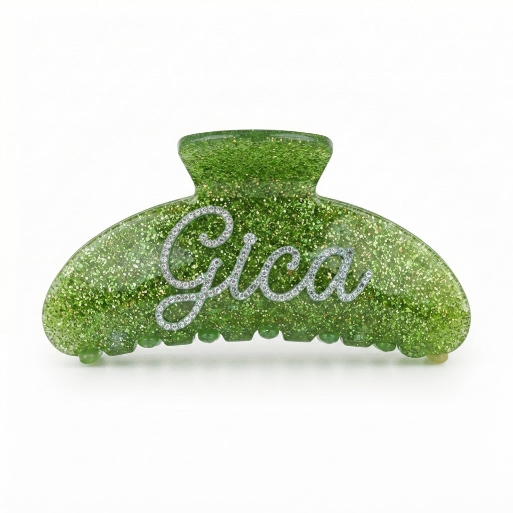 Hair Clip Green Fairy