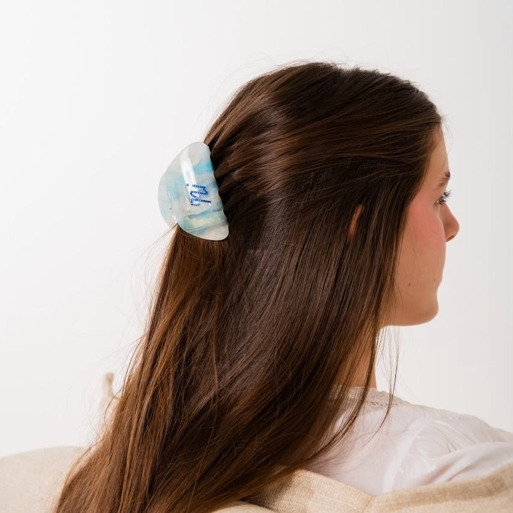 Hair Clip Blue Cannes